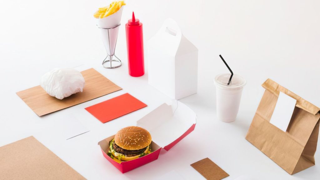 fast food laid out on a table 