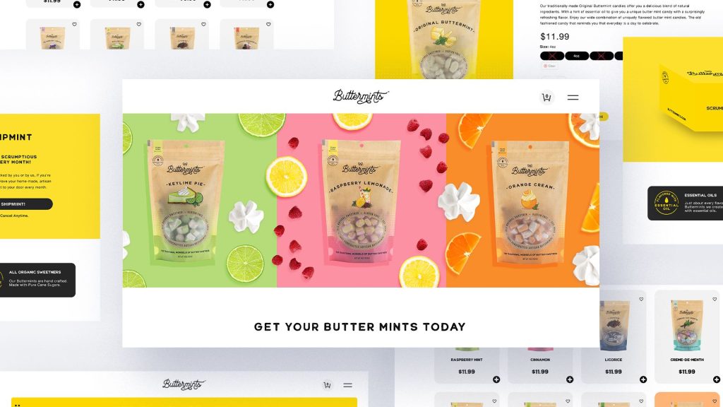 buttermints web design by flitch creative